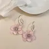 Pendientes de Flor con Diseño Exagerado Estilo Francés Romántico Pendientes de Moda Retro