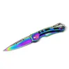Mini Cuchillo Plegable EDC Portátil Bolsillo de Solapa Pantalones Gadget Cuchillo Plegable con Cadena Cuchillo Plegable