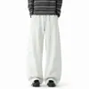 Pantalones de registro de algodón elástico de primavera personalizados/más vendidos con remaches, nuevos pantalones de trabajo funcionales para hombre en blanco y gris