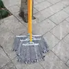 Haste de Madeira Maciça Mop de Algodão Fio de Algodão Antigo Mop para Tirar Poeira Cabeça Larga Absorvente de Água Cabo de Madeira Mop de Fileira Madeira Extra Grande Cabeça Larga Fio de Algodão