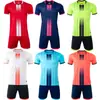 Uniformes de Fútbol al por Mayor para Niños/Adultos, Uniformes de Equipo de Entrenamiento de Competición, Ropa Deportiva, Playeras de Verano de Manga Corta con Estampado