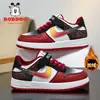 Zapatos para Niños Babudou Otoño e Invierno 2025 Niños Medianos y Grandes Zapatos Deportivos de Cuero Impermeables Estudiantes de Primaria Casuales Zapatos Aj