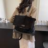 Bolso Retro de Gran Capacidad 2025 Moda Nuevo Bolso de Mujer Otoño e Invierno para Ir al Trabajo Textura Mochila de Mujer