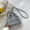 Textura Pequena Estilo Ocidental Fresco Bolsa Simples 2022 Outono e Inverno Novo Ombro Crossbody Bolsa Moda Simples Pequena Bolsa Quadrada
