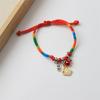 Pulseras de Cuerda de Colores del Festival del Bote del Dragón, Adornos de Zongzi de Dibujos Animados Hechos a Mano, Bolsitas de Cuerda Roja del Festival del Bote del Dragón, Venta de Liquidación