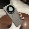 Funda Magnética para Teléfono con Patrón de Fibra de Carbono Adecuada para Huawei Mate70Pro Mate60 Cubierta Protectora Dura Anti-Caídas de Gama Alta