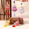 Accesorios Hanfu de Brocado de la Dinastía Song, Colgante de Bolsa de la Suerte Calabaza, Llavero para Teléfono Móvil, Colgante de Bolsita, Regalo de Vacaciones, Bolsa Aromática