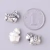 Moeda de Prata Pura S999 Cavalo do Zodíaco Contas Espaçadoras, Estilo Chinês Vintage com Bom Significado, Joias de Fio Trançado DIY Acessórios de Prata