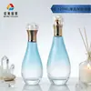 En stock: Botella de Vidrio Transparente con Forma de Bola de Bolos para Set de Cuidado de la Piel de 60ml, Botella de Crema de 50g, Botella con Bomba para Loción de 120ml
