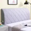 Funda gruesa acolchada de alta gama para cabecero de cama de dormitorio, funda suave para respaldo de cama de madera, funda antipolvo todo incluido para todas las estaciones