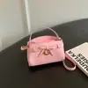 Bolsa de mão da moda estilo coreano 2026 outono nova bolsa feminina, bolsa de ombro com laço fresh, bolsa transversal estilosa