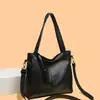 Bolso tote de cuero suave, estilo vintage, de alta gama, transfronterizo, diseño nuevo casual y para el trabajo, gran capacidad, adecuado para mujeres de mediana edad, se puede llevar en la mano o colgar al hombro