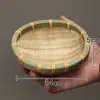 Mini cesta tejida de bambú, cesta de frutas tejida artesanalmente creativa, cesta de almacenamiento para el hogar, pala para verduras, cesta para lavar arroz