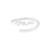 Anillo de plata esterlina S925 para mujer, estilo coreano INS, diseño de lujo, versátil, brillante, con forma de nicho, para el amor