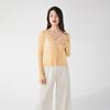 Abrigo de Primavera para Mujer Miyake Commuter Versátil Calado Malla Camisa Protector Solar Camisa Fina para Aire Acondicionado Cárdigan de Manga Larga Top