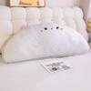 Almohada de Algodón Puro Clase A para Cama de Bebé junto a la Cama Almohada Linda para Cama de Niños Bolsa Suave Anticolisión Respaldo Grande Almohada Semicircular Almohada Lumbar