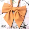Colar sarja raiz de pena pontiagudo cor sólida estilo JK coreano feminino casual gola gravata borboleta mancha floral atacado gravata borboleta