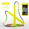 Corda de Pular com Contas de Bambu Macias para Jardim de Infância Infantil, Corda de Pular Ajustável para Alunos do Ensino Fundamental, Treinamento de Fitness para Adultos, Pulo Sincronizado