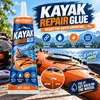 Cola de Reparo para Caiaque KineShineX Adesivo Transparente Impermeável Forte para Rachaduras e Rasgos no Casco de Caiaque Inflável