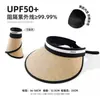 Chapéu de Sol Vazado para Mulheres, Chapéu de Sol de Verão com Proteção UV e Logo Estampado, Nova Cobertura Facial, Proteção UV, Para Ciclismo e Anti-Vento