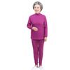 Ropa de Otoño para Señora Mayor y Pantalones Ropa de Abuela Primavera y Otoño Camiseta Básica de Manga Larga Ropa de Otoño para Personas Mayores Conjunto de Ropa Interior de Color Sólido para Mujer