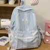 Mochila Casual de Cuadros Corrugados Estilo Nuevo para Niñas, Adecuada para Estudiantes de Secundaria, Preparatoria y Universidad, para la Clase y el Uso de Computadora