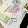 Calcetines Blancos Calcetines de Media Caña para Mujer Primavera y Verano Delgados ins Modernos Color Macaron Japonés Calcetines de Hielo Verano Calcetines Apilados