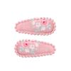 Amazon transfronterizo mini pinza BB para niños clip de tela con forma de gota de agua pinza lateral para flequillo estampado pinza para el pelo de niños pasador 3629