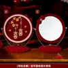 Set de Espejo Rojo de Boda para la Novia, Dote para la Novia, Celebración de Boda, Espejo de Maquillaje, Preparación de Boda, Colección de Artículos para Boda
