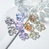 16*18mm Laço de Vidro com Furo Horizontal Gravata Borboleta de Cristal Materiais para Fazer Pulseira Colar Artesanal com Contas Atacado