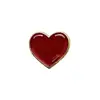Broche de Corazón Rojo Transfronterizo Accesorios Sencillos para Camisa Blanca Insignia Pin de Solapa Ropa de Pareja Insignia de Metal Joyería