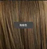 Comercio exterior Europa y Estados Unidos moda peluca africana para mujer negro natural flequillo cabello largo liso peluca tocado fabricantes venta al por mayor