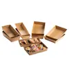 Cajas de Embalaje Desechables Espesadas para Repostería, Cajas para Llevar Pasteles y Repostería del Fabricante