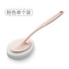 Cepillo de limpieza multifuncional de mango largo para cocina, baño, cocina, cabezal de cepillo de esponja de poliéster, cepillo doméstico reemplazable, venta al por mayor