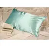 Funda de almohada de color sólido imitación seda, funda de almohada de confort para verano para adultos, funda de almohada de belleza fresca, pieza única, personalizada por el fabricante