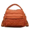 Mochila de algodón con costura de rombos transfronteriza, mochila unisex nueva, bolsa escolar para estudiante universitario, bolsa versátil, bolsa casual para el día a día