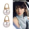 Coreano Dongdaemun Moda Elegante Grande Pérola Orelha Fivela Celebridade da Internet das Mulheres Na Moda Simples All-match Retro High-grade Brincos