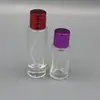 Botella de perfume de alta gama de 30 ml, tapa de plástico de color, botella de perfume portátil, botella de vidrio vacía, botella de cosméticos