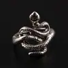 Europa e Estados Unidos Transfronteiriços Exagerado Vintage Personalidade Anel de Cobra Aberto Ajustável Enrolado Anel de Víbora Acessórios de Moda Masculinos e Femininos