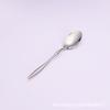 Juego de Cubiertos Occidentales de Acero Inoxidable 304, Cuchillo, Tenedor, Cuchara, Cucharilla de Té, Juego de Cuatro Piezas, Vajilla Estilo Occidental, Estilo Nórdico, Mango Largo, Uso Doméstico