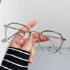 Gafas Ópticas Anti-luz Azul para Miopía Tr90 Ultraligeras Estilo Coreano 2022 Gafas Artísticas Vintage para Mujer Libro Rojo