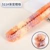 20mm Veludo Coral Gradiente Torcido Tingido por Seções Veludo Denso Criptografado Material DIY Artesanal Bolsa de Material Material de Cachorrinho de Pelúcia