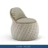 Juego de Sofá Silla de Mimbre para Balcón con Mesa de Café, Sofá de Mimbre para Patio, Juego de Muebles de Sofá para Exteriores de Villa de Alojamiento