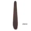 Peluca de coleta con pinza de garra de nuevo estilo, extensiones de cabello sintético largo para mujer de moda europea y americana, pinza de garra de cabello lacio negro de fibra de alta temperatura
