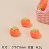 Mini Estéreo Fruta de Verão Criativo Feito à Mão DIY Cola Creme Resina Pequenos Acessórios Furo Fivela de Sapato Material de Joalheria