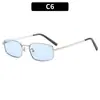 Moda Europea y Americana Nuevas Gafas de Sol Cuadradas de Marco Pequeño Retro Versátiles para Conducir Gafas Anti-UV Modernas para Hombres y Mujeres
