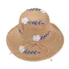 Sombrero Estilo Zhao Liying para Mujer Moda Verano Protector Solar Sombrilla Sombrero Versátil Tejido Puro Hecho a Mano Sombrero de Sol Rafael