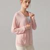 Jaqueta de ioga de manga comprida Slim-fit Emagrecimento com capuz Jaqueta esportiva Roupas de ginástica casuais soltas femininas Jaqueta de manga comprida Outono