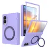 Capa para Celular Samsung Z Fold8Ultra Aplicável em Fronteiras com Suporte Magnético Giratório 360 Graus Dobrável Desconto de 20% Capa de Celular Empilhável