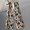Pantalones de Pijama de Algodón Finos de Verano para Mujer con Estampado de Dibujos Animados, Pantalones de Pierna Ancha para Mujeres Embarazadas, Tallas Grandes, Adecuados para Usar Afuera, Pantalones Largos de Algodón, Exportación